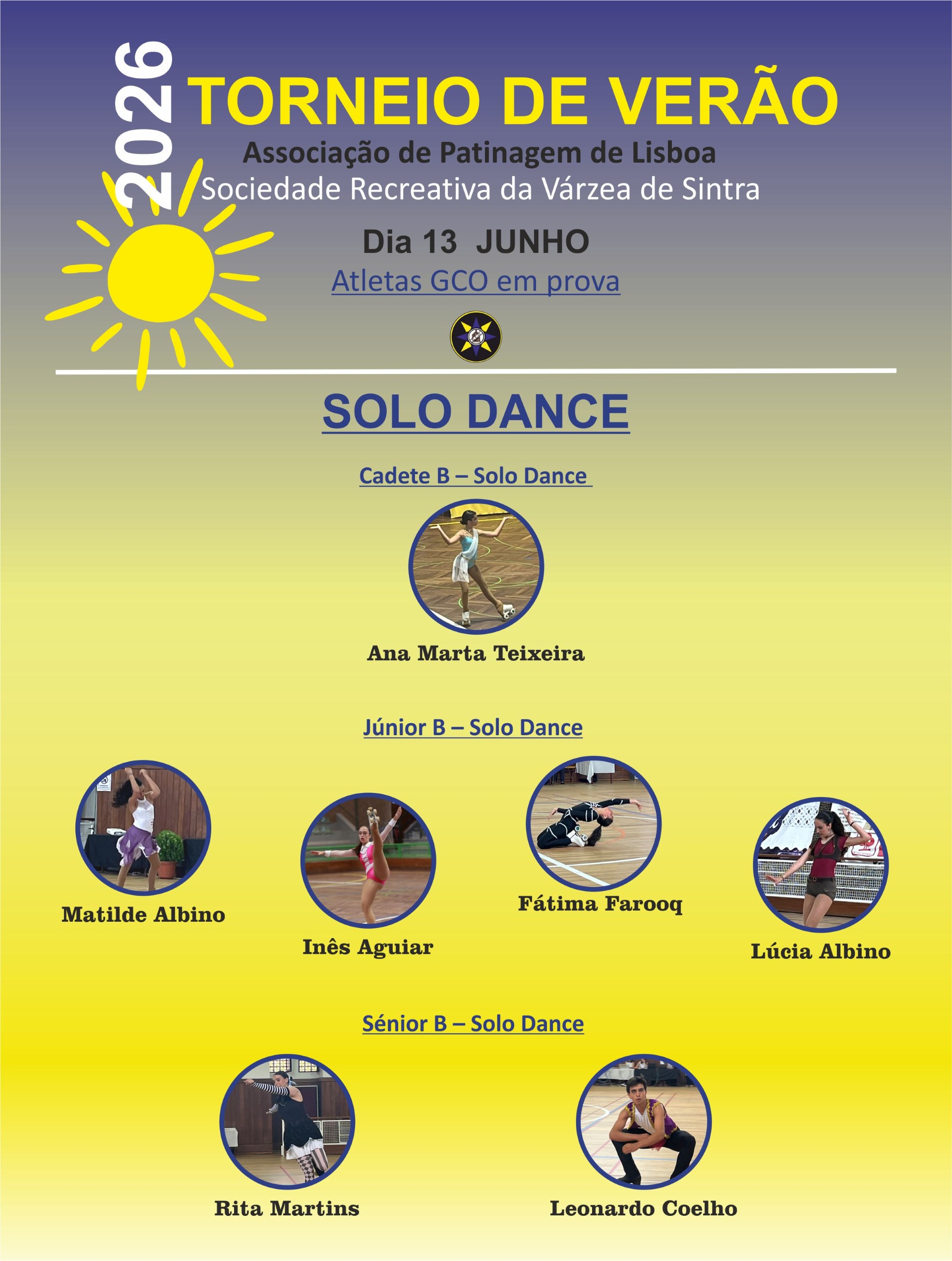 GCO em Competição no Torneio de Verão de Patinagem Artística
